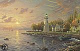 Lighthouse Art for sale - Serenity Cove by Thomas Kinkade